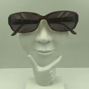 Vivian Morgan Brown Oval Sunglasses